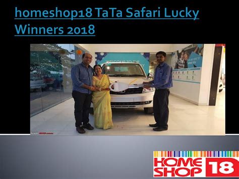 homeshop18 lucky draw winner tata safari|Homeshop 18 – Homeshop 18 Lucky draw winner of Tata Safari.